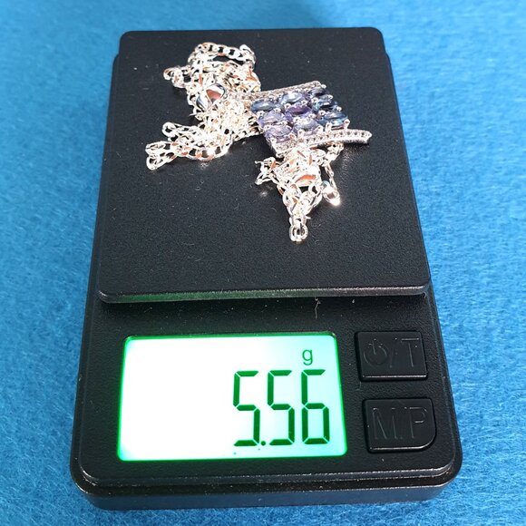 Elegant 2.2 CT Natural Tanzanite 925 Sterling Silver Minimalist Pendant Necklace - Picture 11 of 11